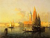 Antoine Bouvard A View of Venice from Isola di S. Georgio painting